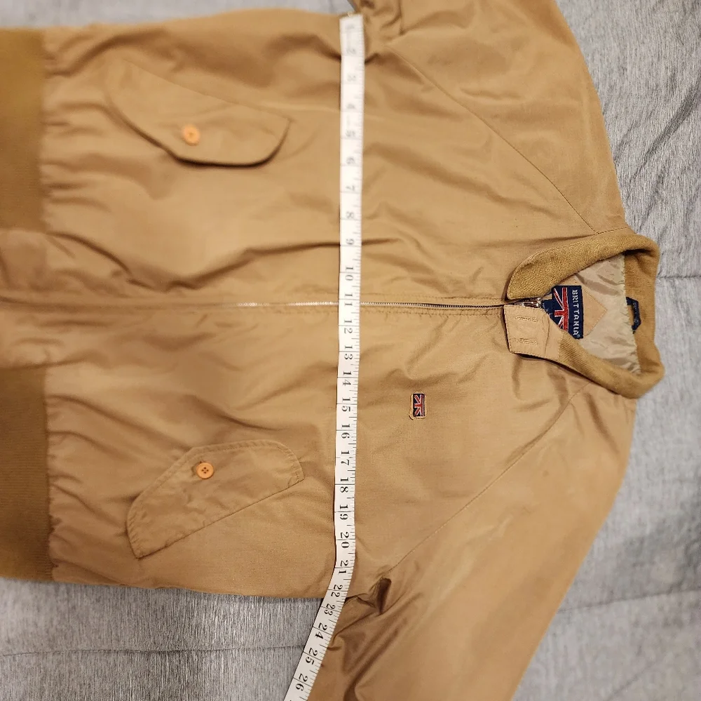 Vintage Brittania Westwind Jacket Men's Large Brown Lined Full Zip - Picture 6 of 10